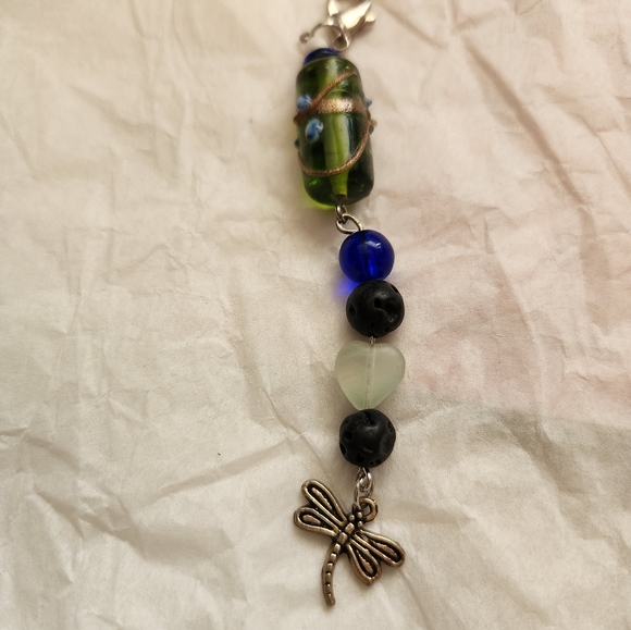 Dragonfly  purse pull charm - Picture 1 of 1